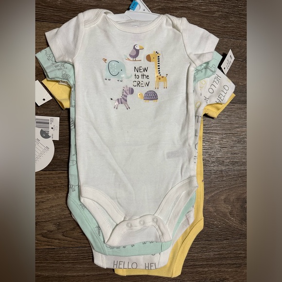 Neutral baby set Sleeper and Onesies Bodysuits 3-6 months - Picture 3 of 7